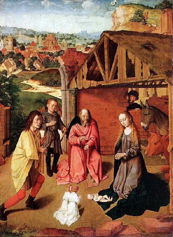 DAVID, Gerard The Nativity dfgs Norge oil painting art